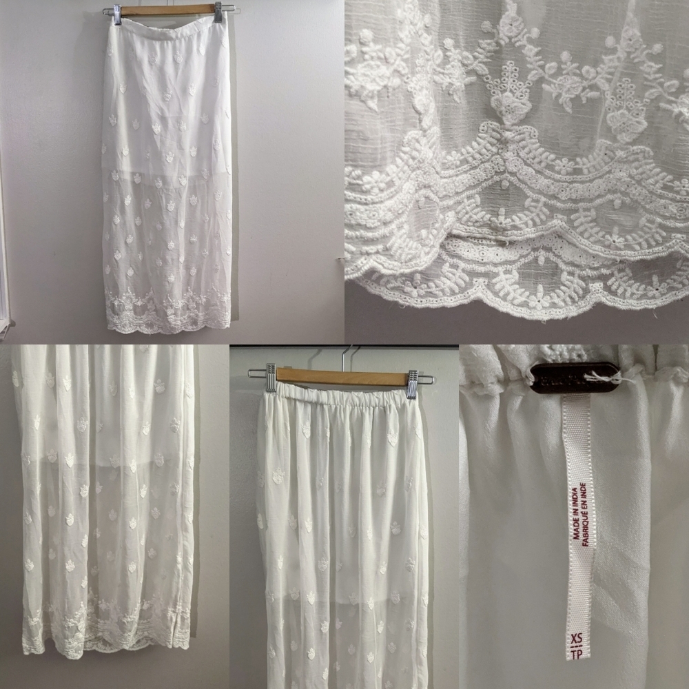 Free People - Sheer Maxi Skirt - Size XS
